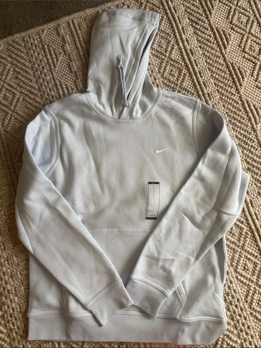 Nike Light Blue Hoodie. NEW with tags